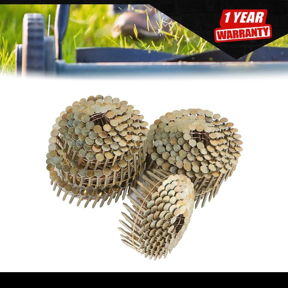 Set of 7200 Galvanized Coil Roofing Nails 1-1/4" (15 Degree)