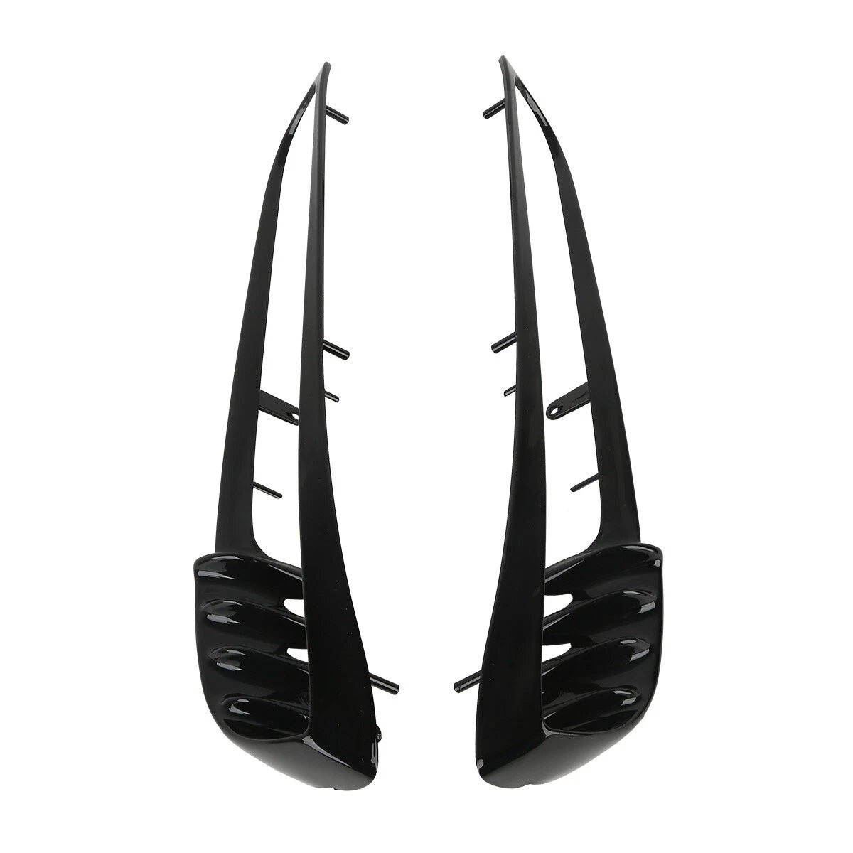 Black Radiator Trim Bezels for Harley V-Rod VRSCA VRSCB Night Rod (2001–2010)