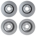 Hella Brake Rotors Kit 321mm Front & 330mm Rear for Audi A6 Quattro (1998–2011)