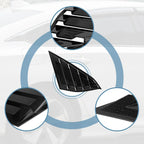 Glossy Black Rear Quarter Vent Window Scoop Louvers for Honda Accord (2018-2021)