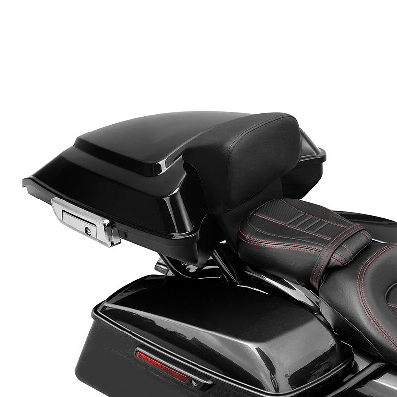 Black Razor Trunk Backrest Pad for Harley Touring Road Glide (2014–2023)