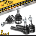 Set of 4 Front Tie Rod Ball Joints for Dodge Dakota (2005–2010)