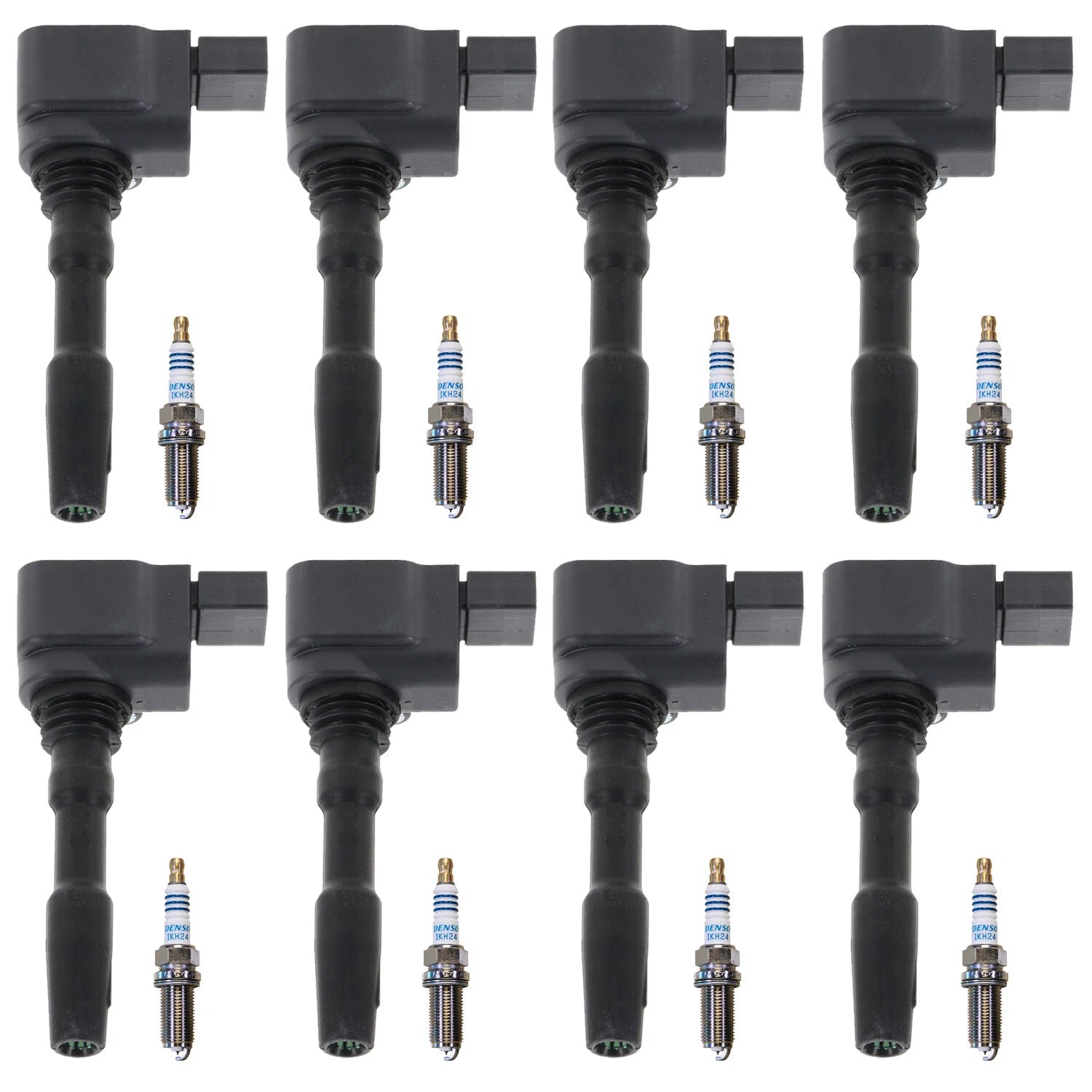Set of 8 Ignition Coils & Iridium Spark Plugs for Audi RS7 S6 S7 S8 (2013–2021)
