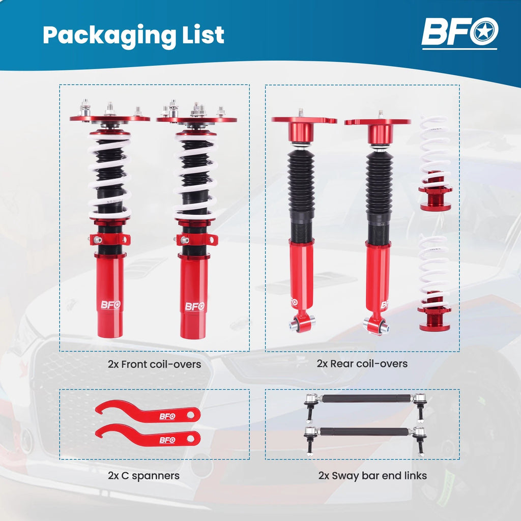 24 Way Coilover Lowering Kit for BMW 3 Series RWD F30 328i 330i 335i (2012–2018)