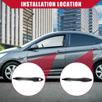 Set of 2 Door Handles for Hyundai Accent (2012–2017) 82651-1R000/82661-1R000