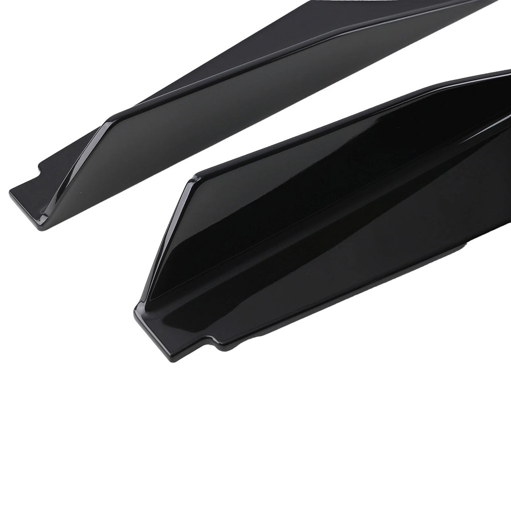 Black Side Skirt Extension Panel for Chevrolet Corvette C8 (2020–2024) ABS