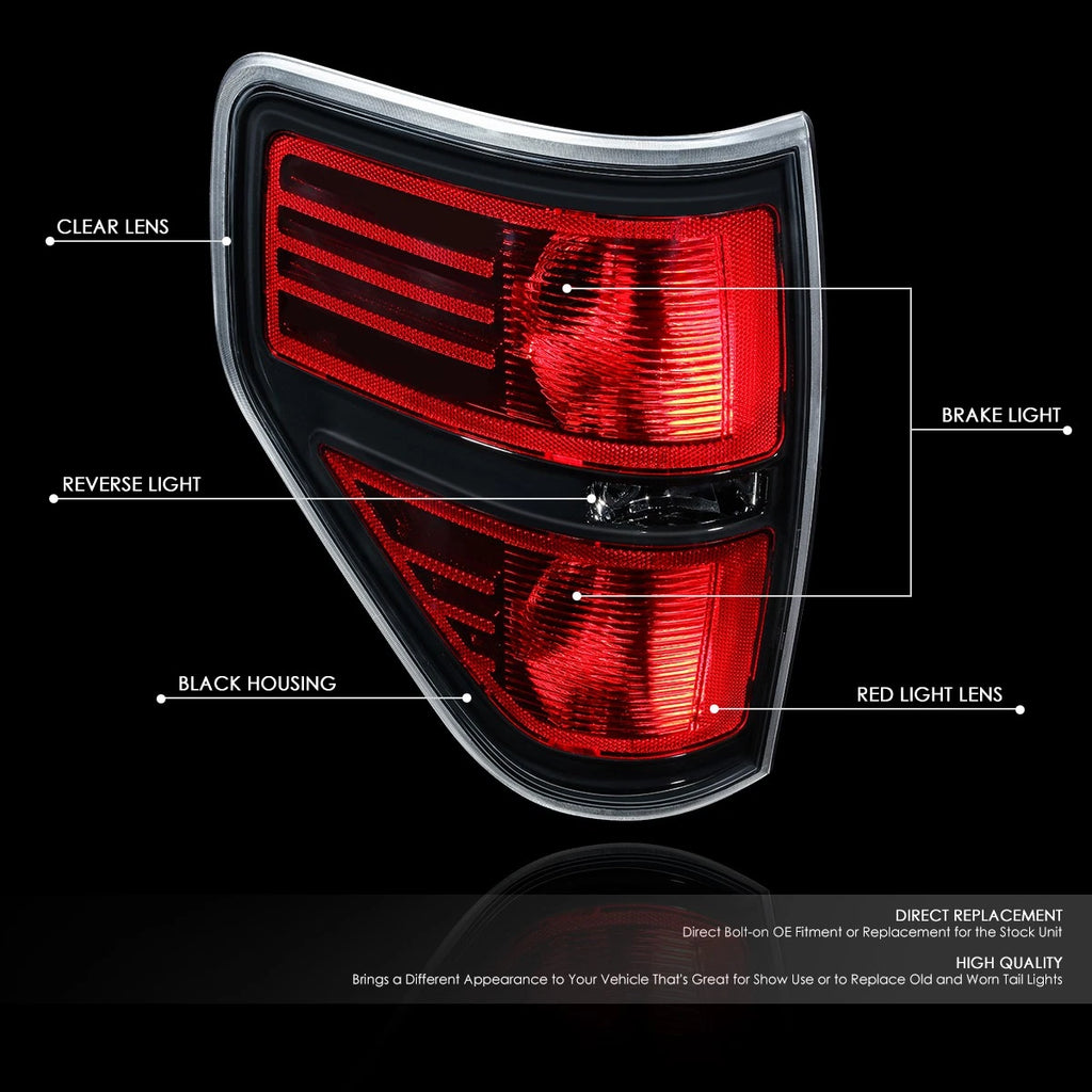 Tail Light Brake Reverse Lamp Assembly Left for Ford F150 (2009–2014)