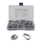 30PCS M6 Wire Rope Fixed Clamps with Triangular Ring Auto Mount Accessories