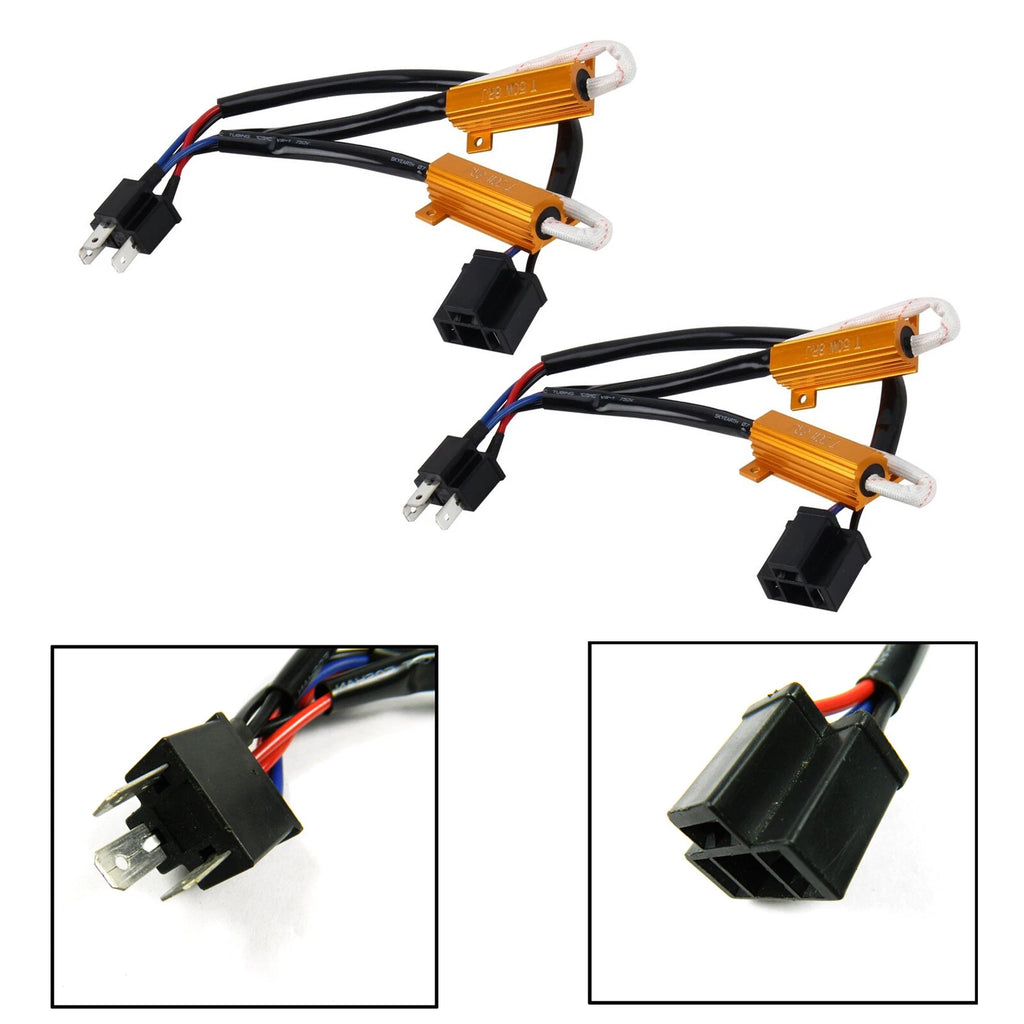 LED Headlight Canbus Resistor Decoder Wiring for 12V H4 HB2 (2010–2020)