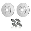 Set of 2 Bosch QuietCast Front Rotors & Akebono ProACT Pads for Prius (2009–2015)