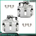 Pair Rear Brake Calipers for Audi A4 Quattro (2005–2009) w/ Bracket