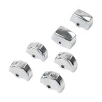 6 x Handlebar Control Switch Caps Chrome for Harley Breakout (2013-2015)