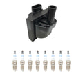 Set of 8 Hitachi Ignition Coils & Bosch Double Platinum Spark Plugs for Tahoe P30 (2000–2006)