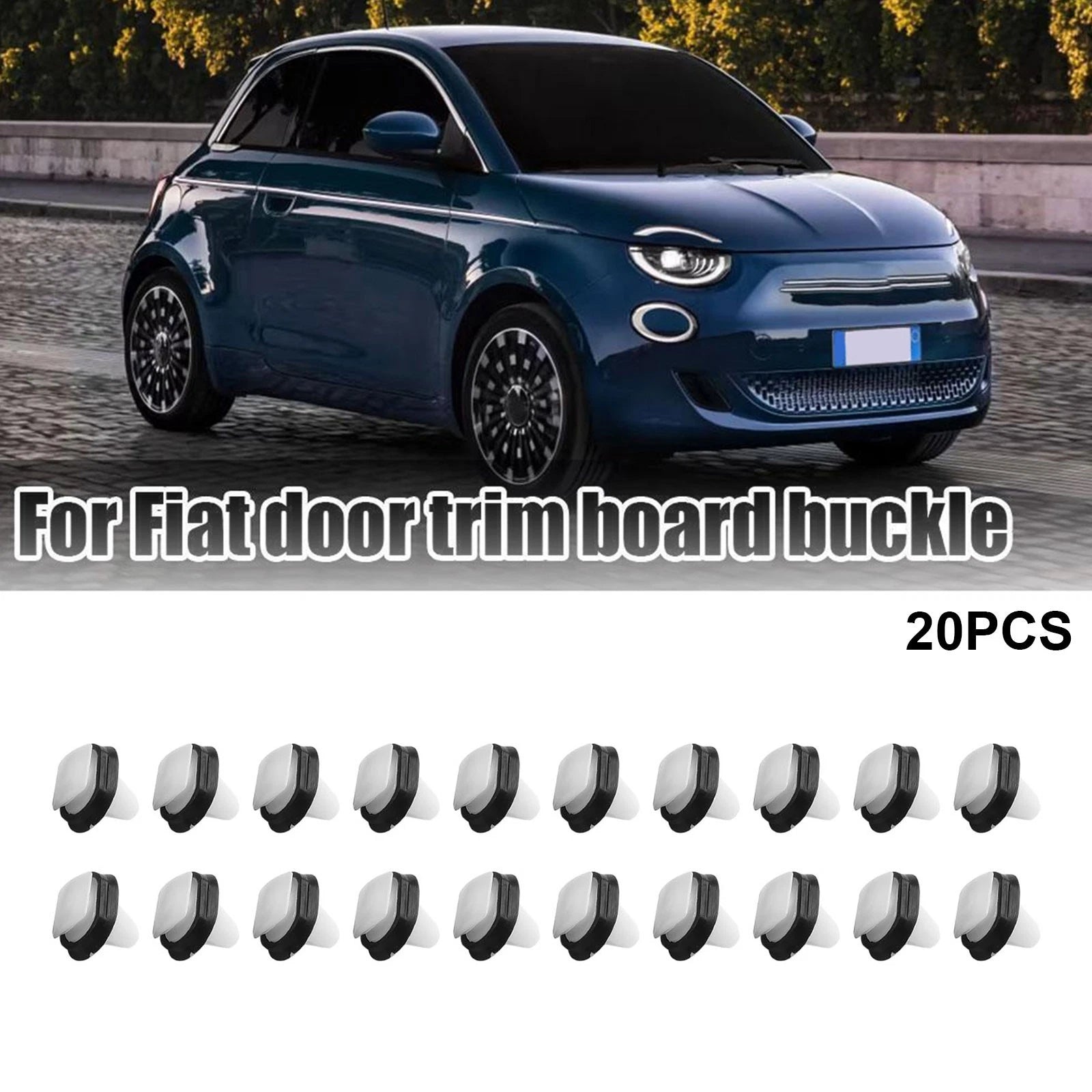 20 Pack Car Door Trim Panel Clips for Fiat Ducato (71728806, 8565, 43)