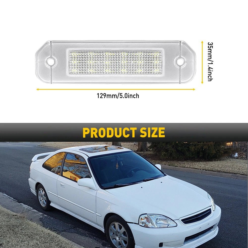 LED License Plate Lights for Civic Hatchback/Coupe (1992–2000)