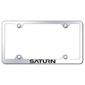 Stainless Steel Wide Body License Plate Frame - Officially Licensed for Saturn