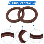 2X Oil Seal Rotary Shaft Seal for Various Models (70x90x10mm) FKM Rubber