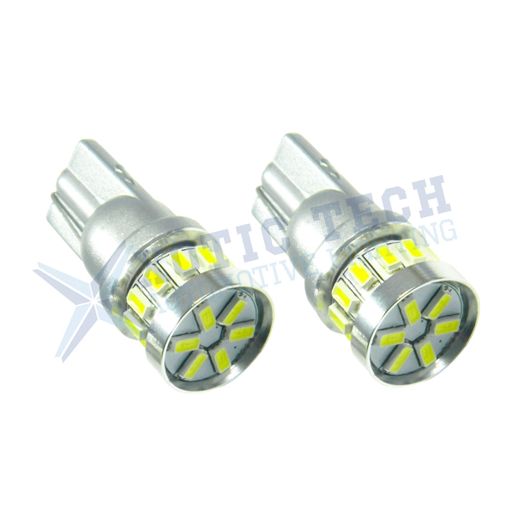 6000K White T10 168 194 2825 LED License Plate Light Bulbs for Domp Lamps (-)