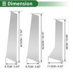 6 Pcs Door Pillar Window Trim for BMW X1 (2023–2024) Silver Tone