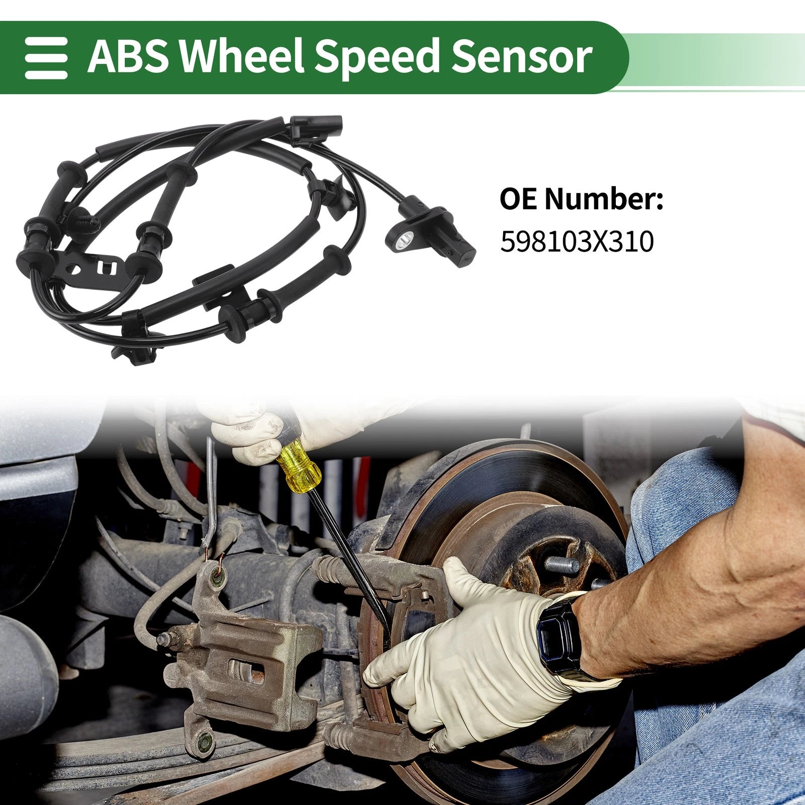 ABS Wheel Speed Sensor No. 598103X310 for Hyundai Elantra (2011–2016)