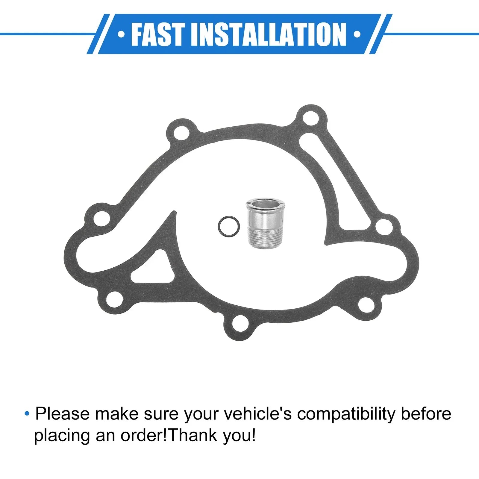 Engine Water Pump Cooling Inverter for Dodge Ram (1994-2003) with Gasket