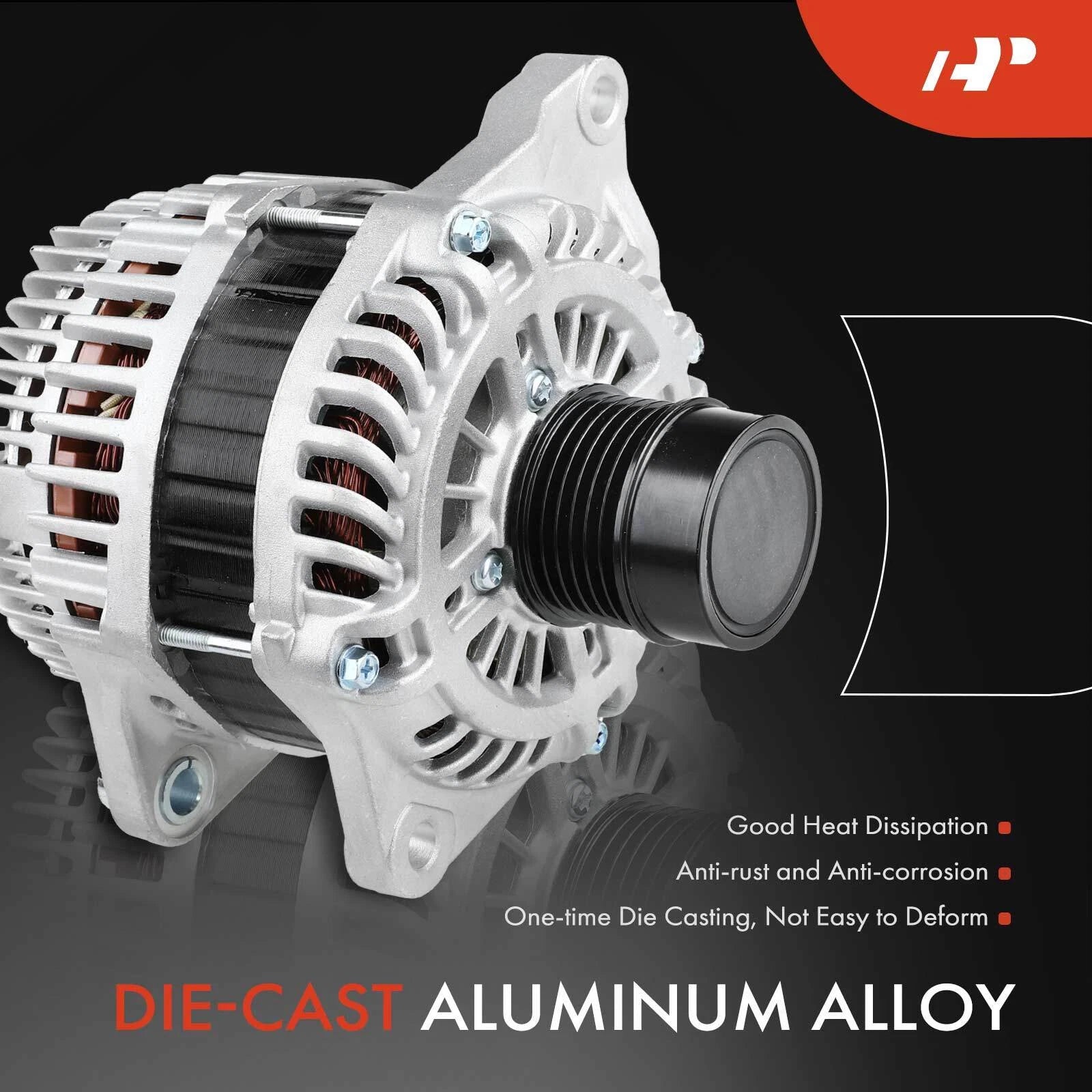 Alternator for Jeep Compass Patriot Chrysler 200 (2007-2017, 2011-2014)