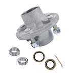 2X Trailer Hub Kit with Bearings for 4 on 4" Spindle (2000lb)