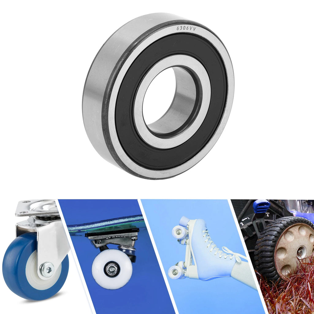 6306VV Deep Groove Ball Bearing for Scooter Skateboard Wheel (30x72x19mm)