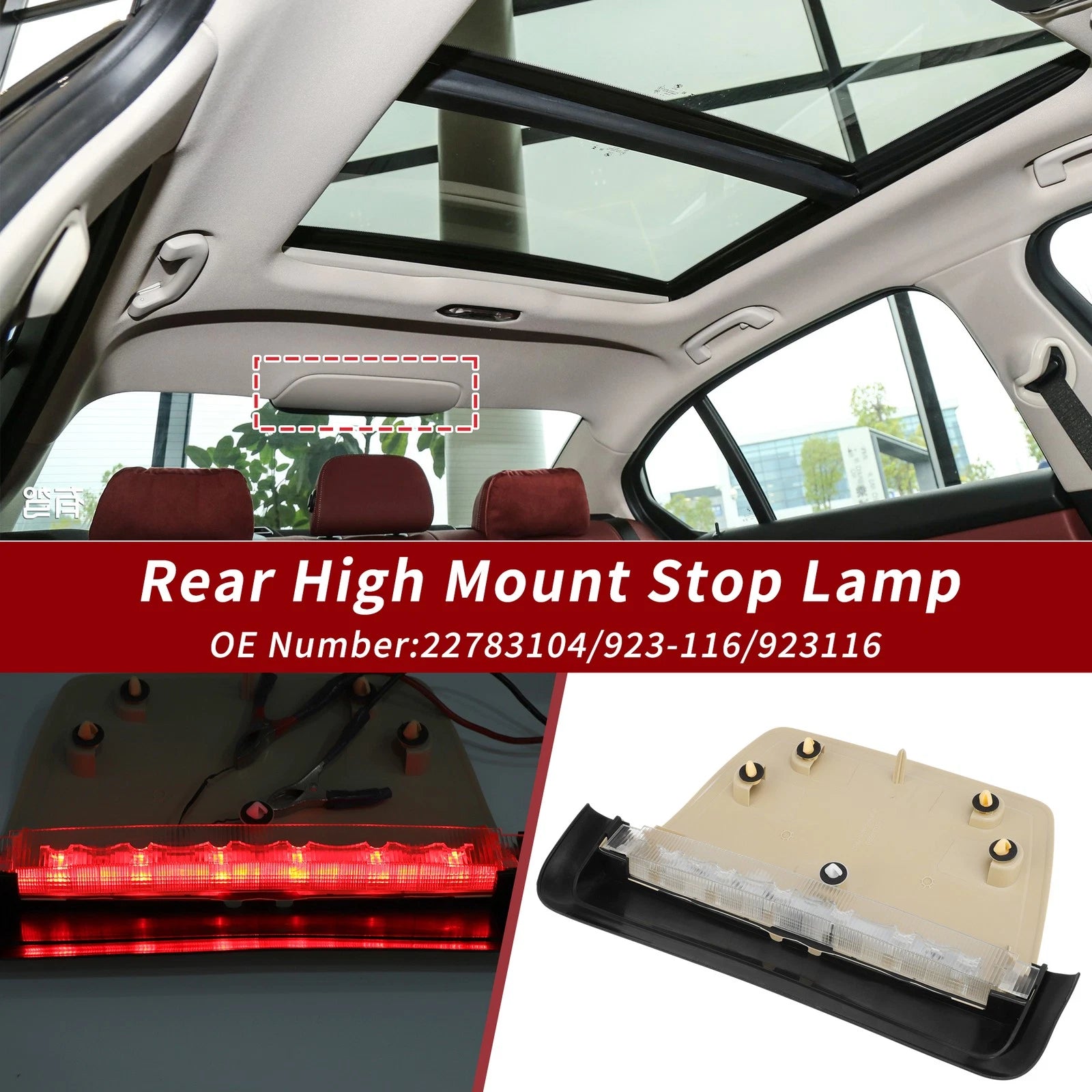 LED Third Brake Light Lamp for BMW 3 Series F30 (2012–2019) 7259855