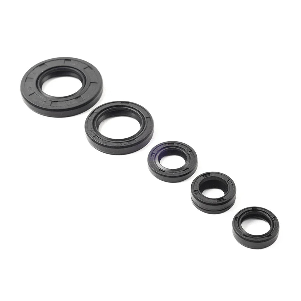5 x Motorcycle Engine Gear Shaft Oil Seals for Yamaha YBR125 (2005-2016)