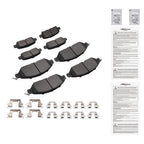 8pcs Brake Pads Set for Nissan Pathfinder Murano / Infiniti JX35 QX60 (2013–2020)