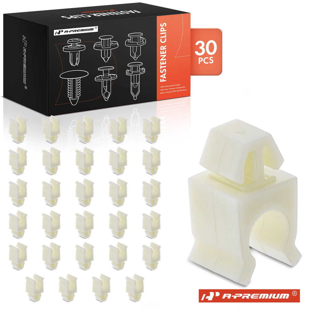 30Pcs Nylon Fastener Hood Prop Rod Clips for Ford 