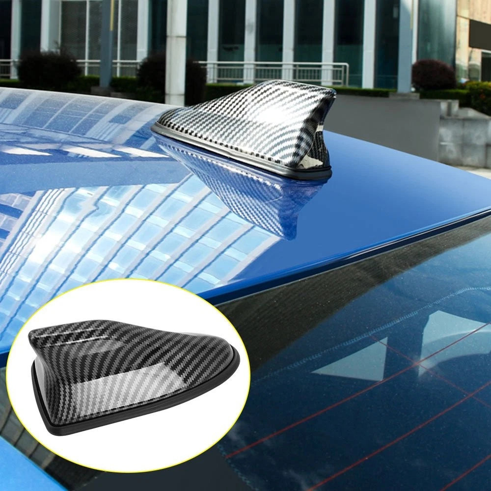Car Shark Fiber Carbon Fin Roof Radio Antenna for