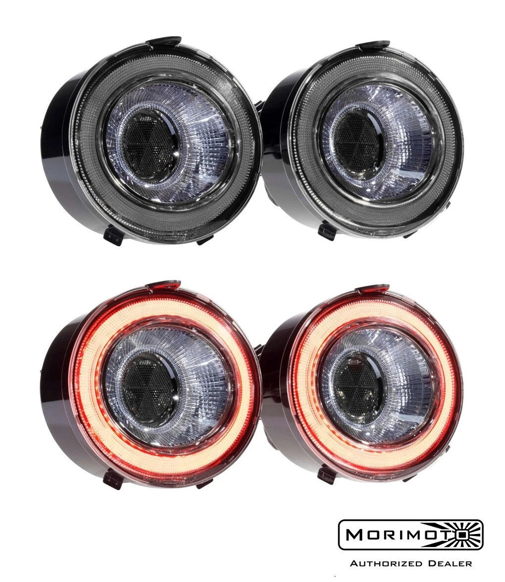 Morimoto XB LED Tail Lights Smoked Lens Replacement for 2006-2013 Chevy C6 Corvette