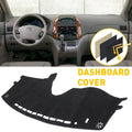 DashMat Dashboard Cover for Toyota Sienna (2004–2010) Black