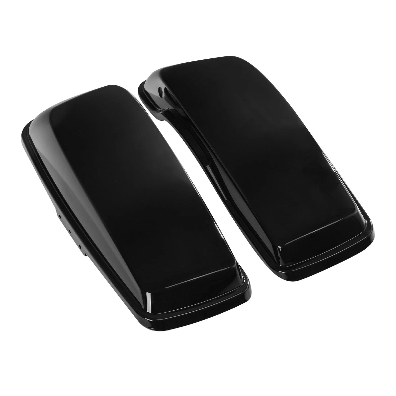 Vivid Black Hard Saddlebag Lids for Harley Touring Electra Street Glide (2014–2024)
