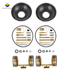 2X Carburetor Repair Rebuild Kit & Float for Honda CB350 CL350 (1968–1973)
