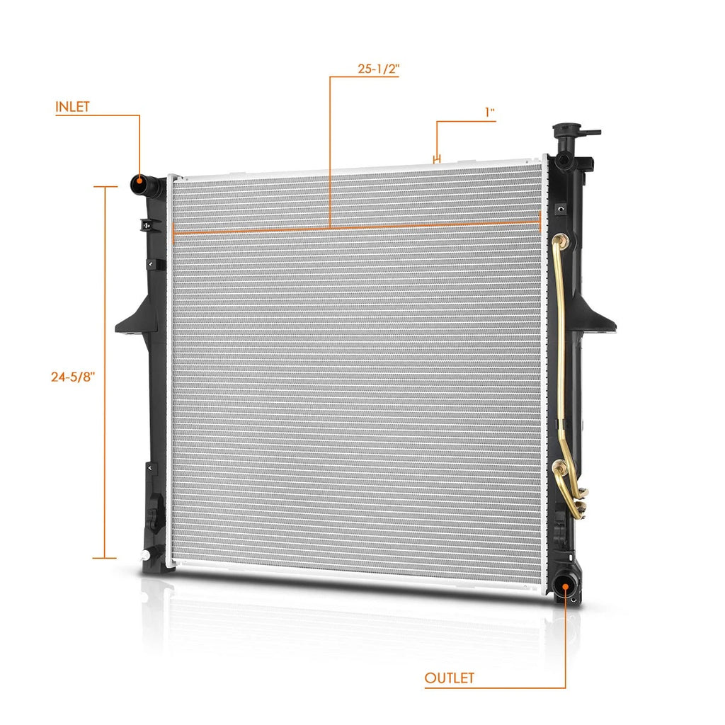 OE Style Aluminum Radiator for Kia Borrego 3.8L (2009–2011) DPI-13072