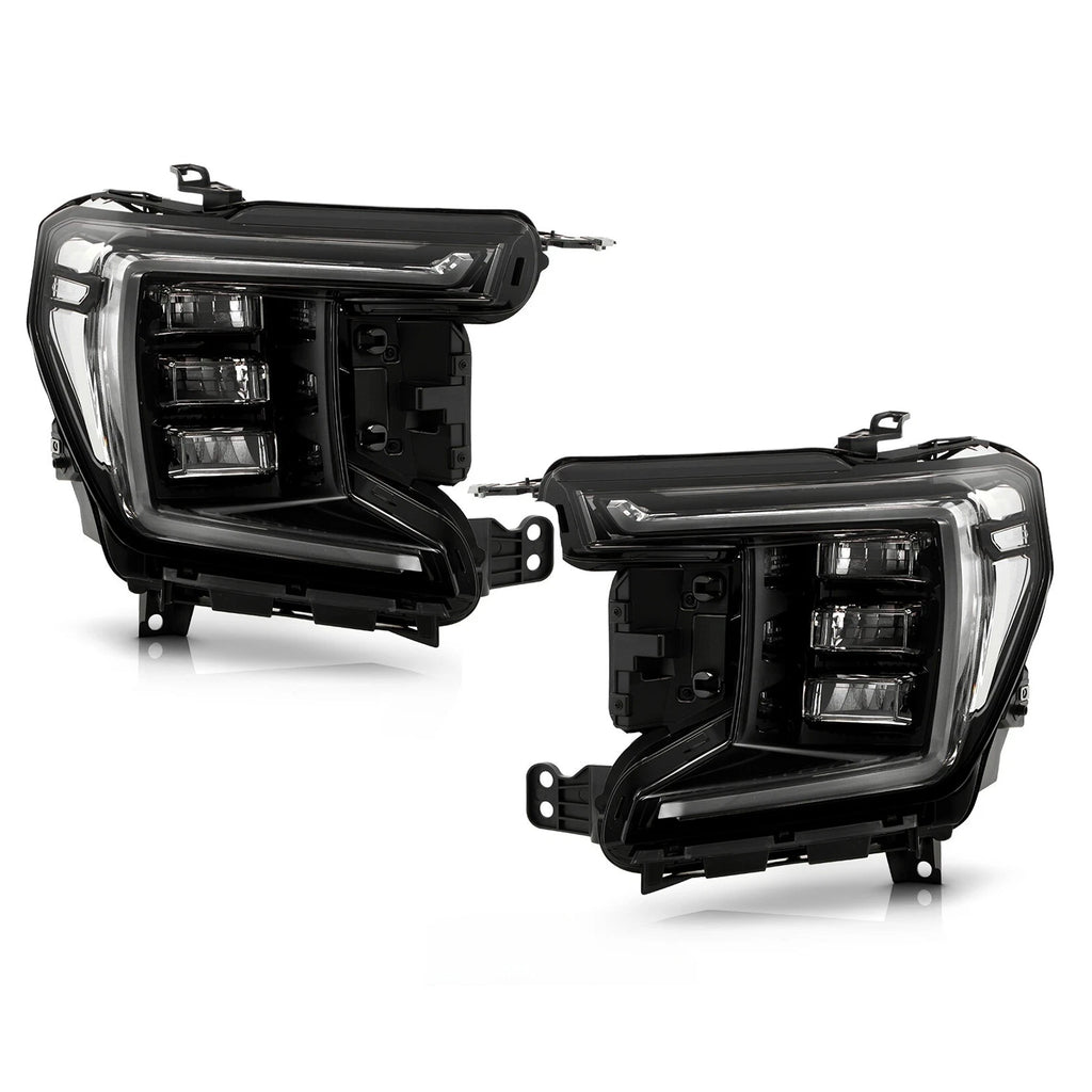 Full LED Black Headlight Set for GMC Yukon XL Denali/AT4 (2021–2024)
