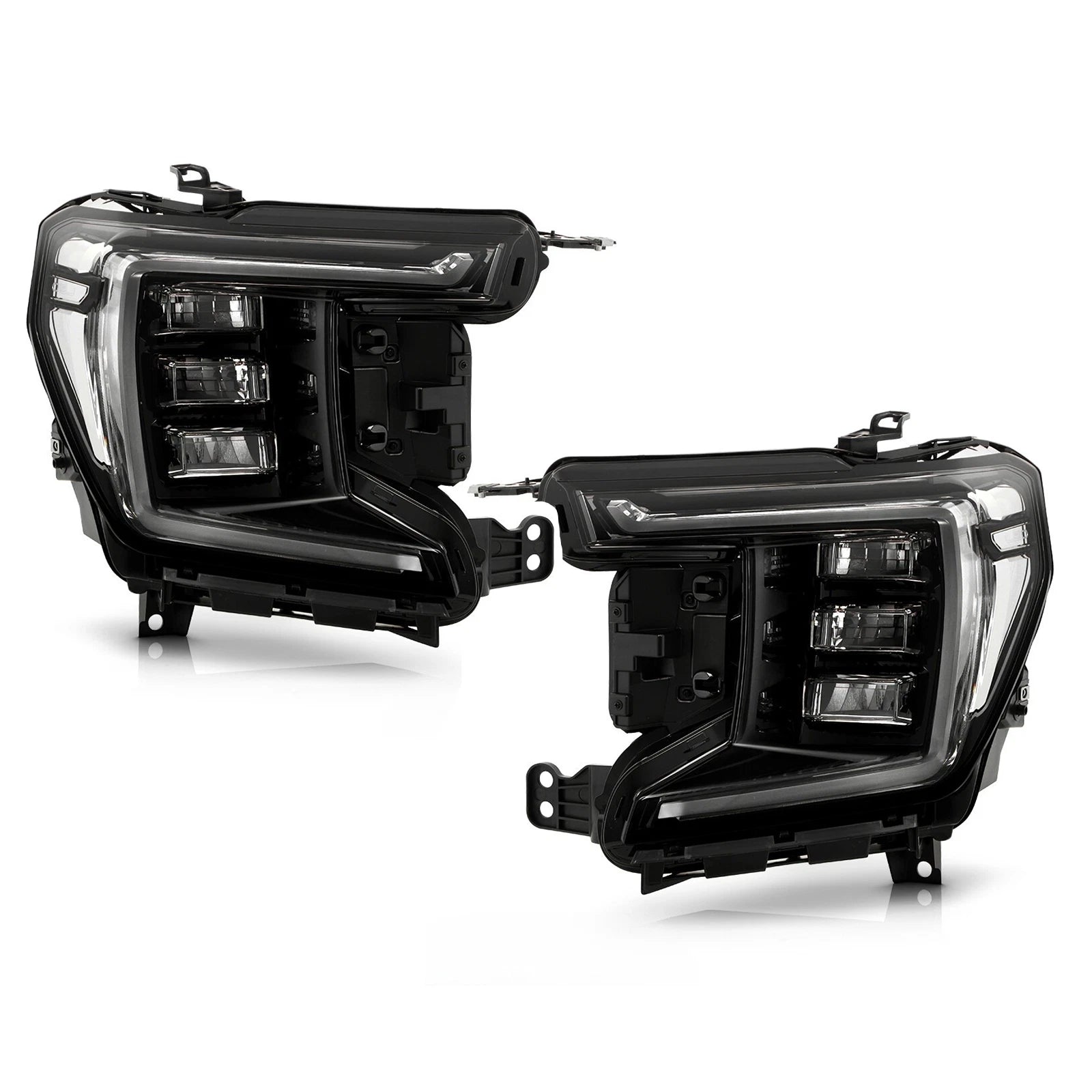 Full LED Black Headlight Set for GMC Yukon XL Denali/AT4 (2021–2024)
