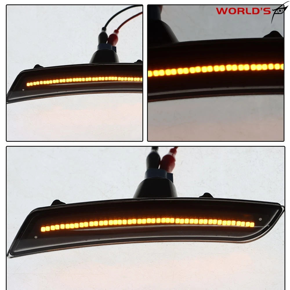 LED Front & Rear Side Bumper Marker Turn Lights for Chevy Camaro (2016–2020)