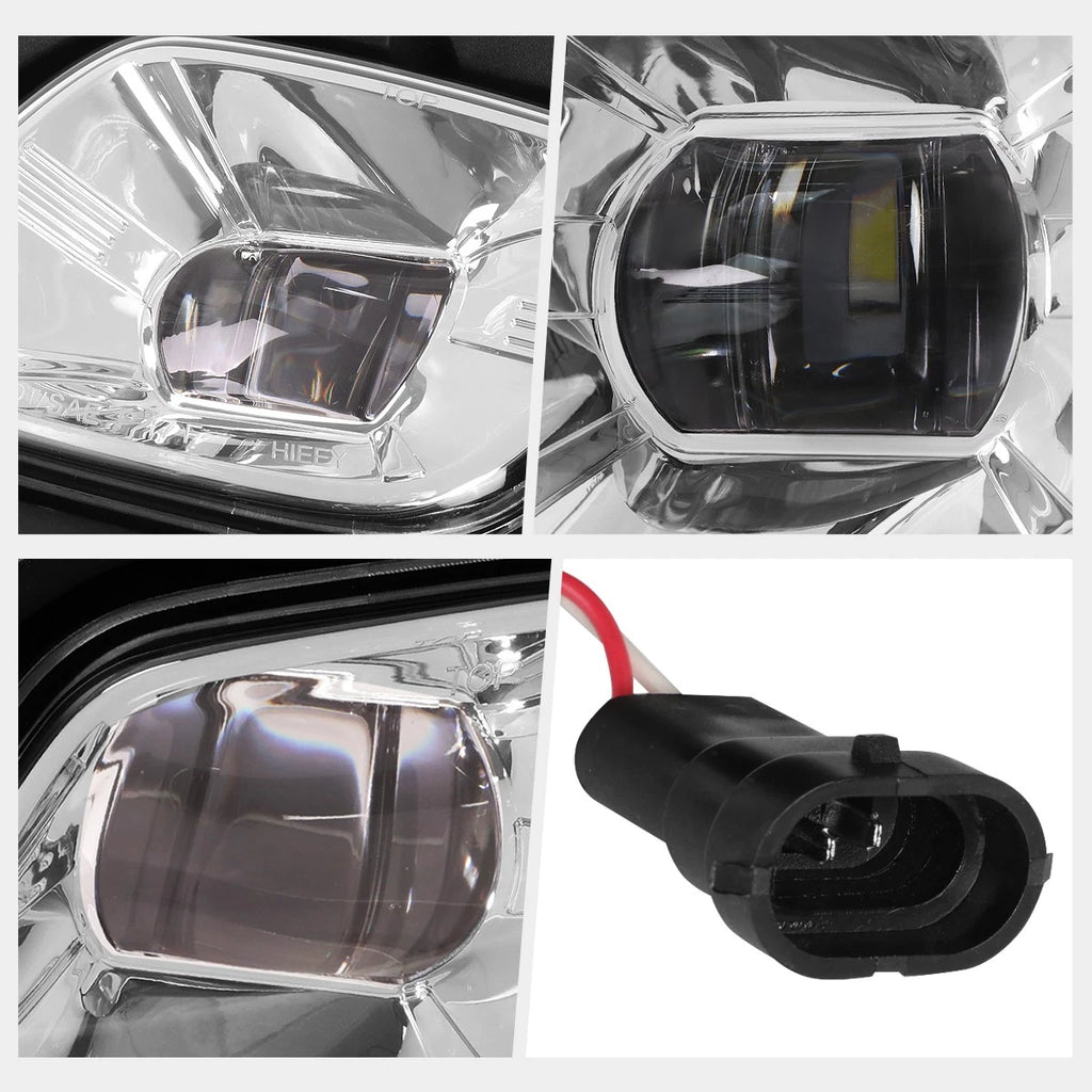 Full LED Chrome Housing Projector Fog Light Lamp for Freightliner Cascadia (2008–2017)