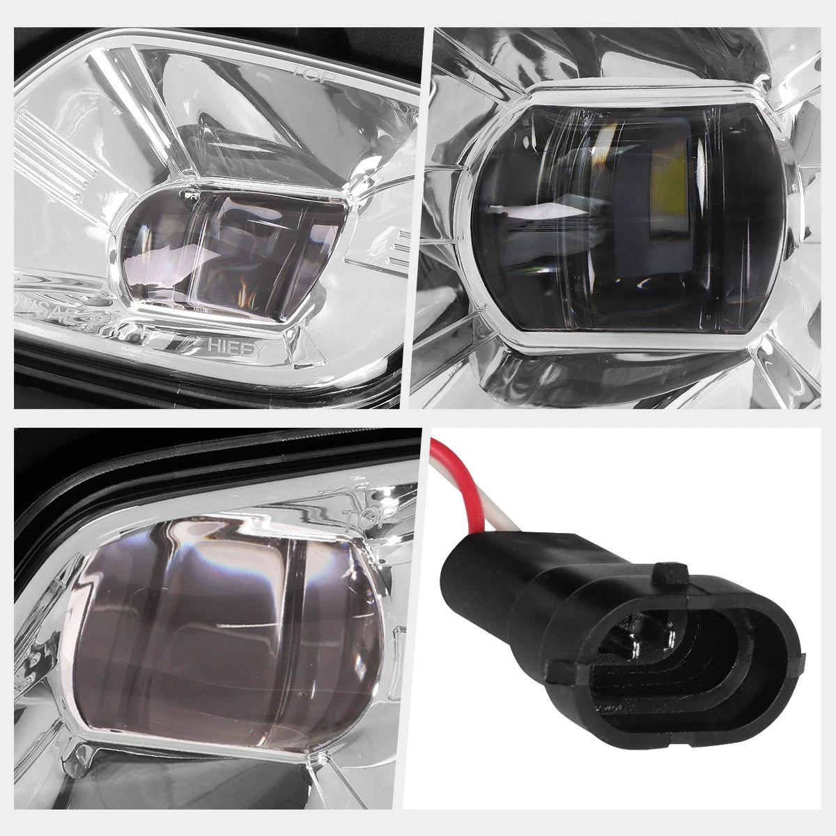 Full LED Chrome Housing Projector Fog Light Lamp for Freightliner Cascadia (2008–2017)