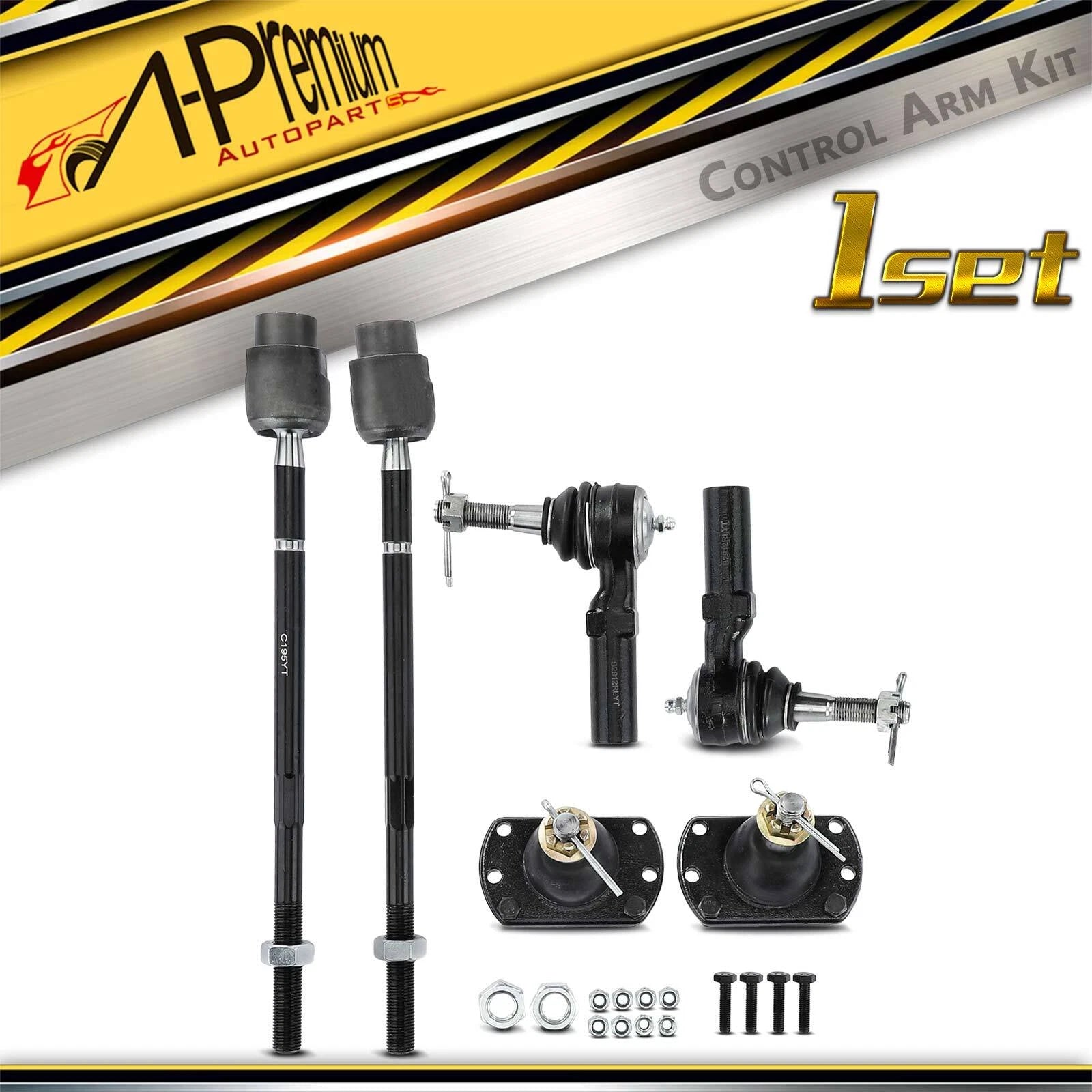 6X Front Lower Ball Joint & Tie Rod End for Chevrolet Buick Oldsmobile 