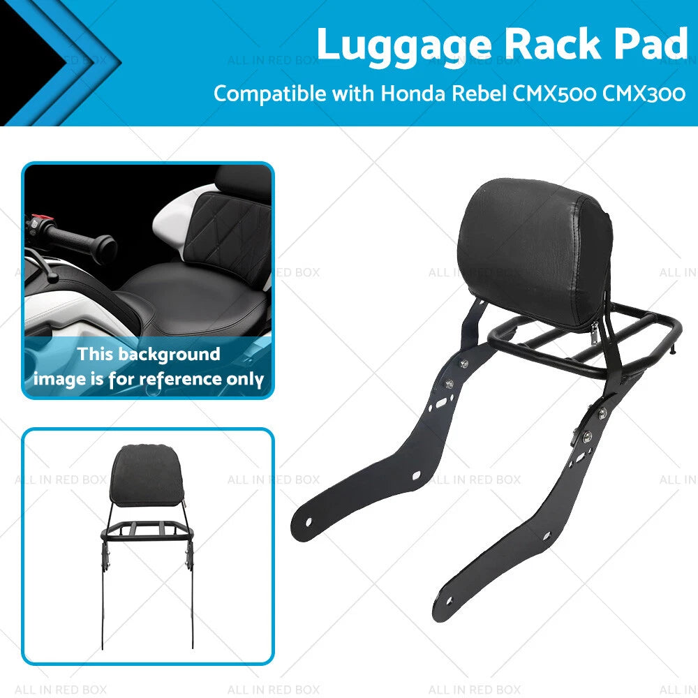 Sissy Bar & Luggage Rack Pad for Honda Rebel CMX500 CMX300 (2017–2023)