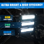 Front Bumper with LED Light Bar Kit for Yamaha Raptor 700 YFM700 (2013–2026)