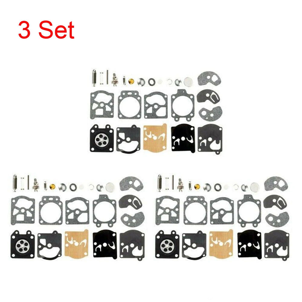 Set of 3 Carburetor Gasket Repair Kit for Husqvarna 50R/26LC (WA & WT K10-WAT)