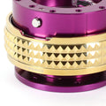 NRG Quick Release Steering Wheel Adapter for Universal Vehicles (2.1) Purple/Gold