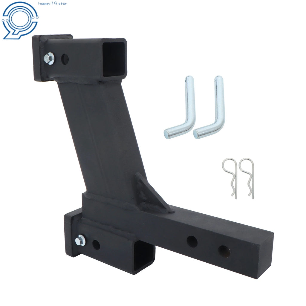 Dual Hitch Extender for Trailer 2" Receiver (10000 lbs, 2" & 10" Rise/Drop)