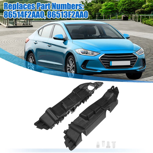 1 Pair Front Bumper Mounting Support Bracket No. 86514F2AA0 for Hyundai Elantra (2017–2020)